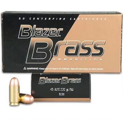 Blazer Brass 45 ACP 230gr FMJ 1000/box - $359.99 