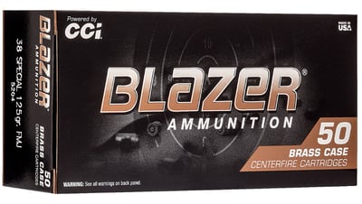 CCI Blazer Brass .38 Special Ammo 125 GR FMJ 50 Rounds - $18.98 