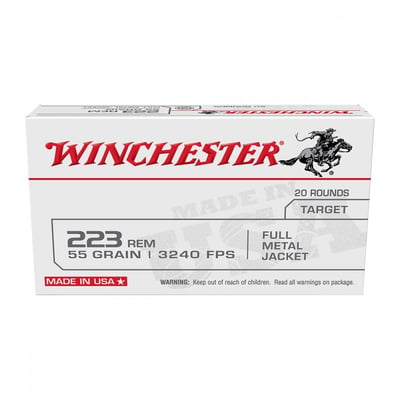 Winchester USA 223 Rem 55Gr FMJ 1000 Rnd - $604.99 (Free S/H over $99)