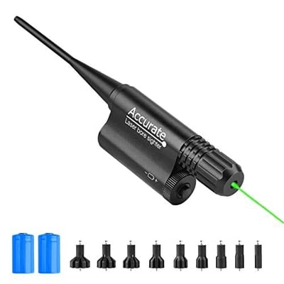 EZshoot Bore Sight Kit Red or Green Laser for 0.17 to 0.54 Caliber - $21.05 w/code "F7VM56E4" and 10% Prime discount (Free S/H over $25)