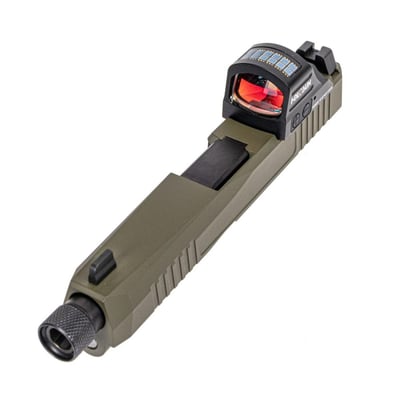 PSA Dagger Complete RMR Slide Assembly With Threaded Barrel & Holosun HS507C X2 Reflex Sight, Sniper Green - $383.99
