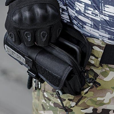 OneTigris Horizontal Zipper Phone Holster for 2.25" Belt with MOLLE Strap and Quick Release - $14.98 + Free S/H over $25 (Free S/H over $25)