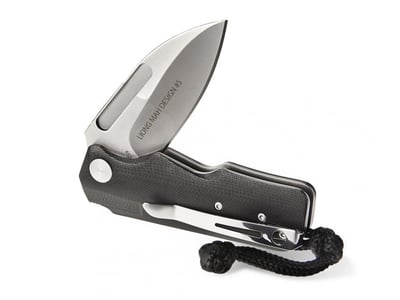 CRKT 6520 Silver/Black Liong Mah Design #5 Plain Edge Knife - $22.88 (Free Shipping over $50)
