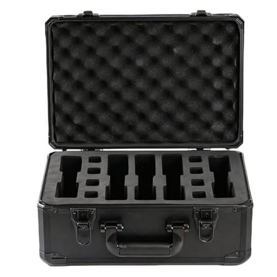 Metal hard gun Case 5 Pistol and 10 Magazine Pre-Cut Heavy Duty Waterproof Case with Included Foam eva fixed liner to Help Prevent Gun Rust - $49.99 + FREE Shipping
