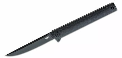 CRKT CEO Blackout EDC Folding Pocket Knife Liner Lock Glass Reinforced Nylon Handle Deep Carry Pocket Clip - $37.5 (Free S/H over $25)