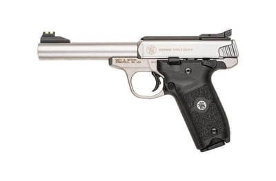 SMITH & WESSON SW22 Victory 5.5" 22LR 10rd - Stainless / Black - $384.99 (Free S/H on Firearms)