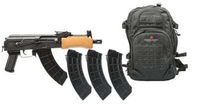 Century Arms Mini Draco 7.62x39mm AK Pistol 7.75" Barrel, 30 Rounds, Wood Furniture, 4 Mags & AWS Backpack - $935.76 (S/H $19.99 Firearms, $9.99 Accessories)