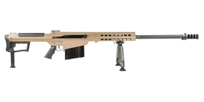 Barrett M107A1 29" Fluted Semi Auto .50 BMG Rifle, Flat Dark Earth Cerakote - $10999.99 (Add To Cart) 