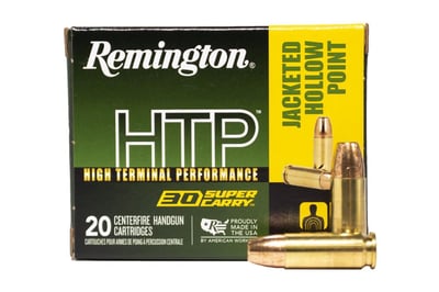 Remington 30 Super Carry 100 gr JHP HTP 20 Rnd - $16.99 (Free S/H on Firearms)