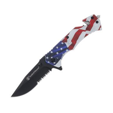 Smith & Wesson America's Heroes Spring Assisted Knife - $7.99 (Free S/H over $95, excl. Ammo, Flamm.)