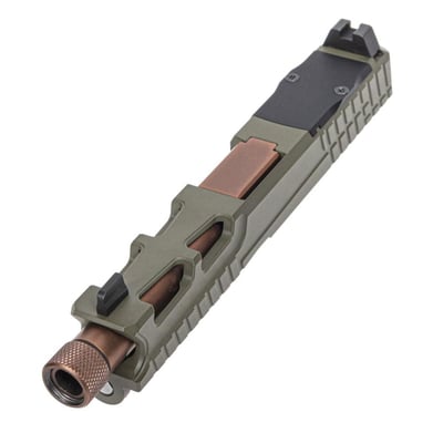 PSA Dagger Complete SW5 RMR Slide Assembly W/ Copper Threaded Barrel, Sniper Green - $229.99