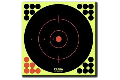 Kapow Adhesive Reactive 12in Bullseye Target 5-Pack - $4.99 (Free S/H on Firearms)