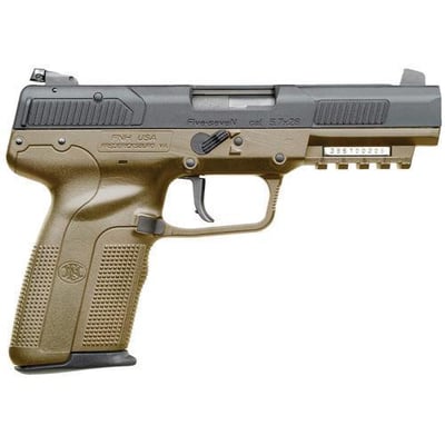 FN Five-Seven 5.7x28mm 4.75" Barrel W/ Adjustable Sights 10+1 Flat Dark Earth - $799.99 + Free S/H