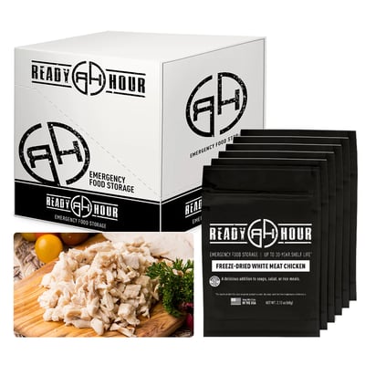 Freeze-Dried White Meat Chicken Case Pack (12 servings, 6 pk.) - $84.95 (Free S/H over $99)