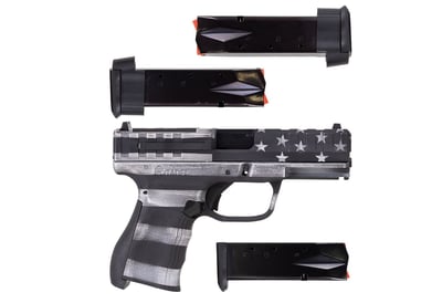 Citadel Centurion CP9 9mm 4" (2) 17rd (1) 14rd, American Flag Gray Cerakote - $229.99 