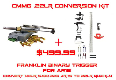 CMMG .22LR AR Conversion Kit with Franklin AR Binary Trigger Whiskey Outpost - $499.99 + $9.99 shipping