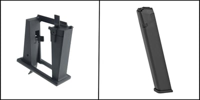 Sylvan Arms AR-15 9mm Magwell Adapter for Glock Magazines + ProMag 9MM Glock Compatible Magazine, 32 Round Capacity, Black Polymer - $109.99