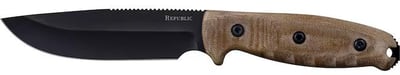 Cold Steel Republic Fixed Blade Knife 5" Drop Point CPM S35VN Black Blade Linen Micarta Handle Flat Dark Earth - $124.99 (Free Shipping on $100+ Orders)
