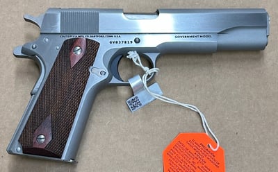 Colt 1911 Classic 45 ACP 5" 7rd Pistol No Roll Marks OR, Stainless - $817 
