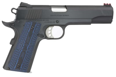 Colt 1911 Competition Government Match .45 ACP 5" 8rd Pistol Blued / Blue Grips - $796.99 