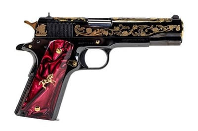 Colt 1911 Saint Series Santa Muerte 5" 38 Super Auto +P Engraved 9rd Pistol - SKC-ST-MUERTE38 - $2699.99 