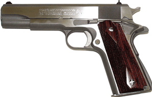 Colt 1911 Series 70 Government 45 ACP 5" 7rd Semi Auto Stainless w/ Rosewood Grips - $899.99 