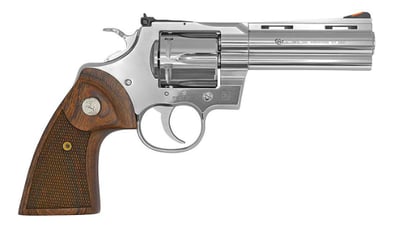 Colt Python .357 Magnum 4.25" 6rd Revolver, Walnut Target Grips, Semi-Bright Stainless - $1262.19 + FREE Shipping 