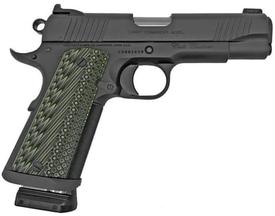 Colt Custom Carry 9mm 4.25" 7+1, Smoke Gray Stainless Steel Frame, Cerakote Slide, Gray G10 Grip - $2419 