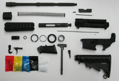 AR-15 COMPLETE RIFLE KIT WITH 80% STRIPPED LOWER RECEIVER - $449 + $16.50 S/H
