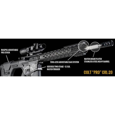 Colt Competition CR-PRO .308 20" Barrel 20 Rnd SS BLK FLT 2R - $2444.84