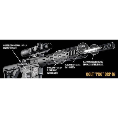 Colt Competition CR-PRO .223 16" Barrel 30 Rnd SS BLK FLT 3R - $1513.76.00