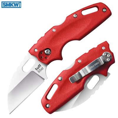 Cold Steel Tuff Lite AUS-8A Stainless Steel Blade Red Polymer Handle - $25.56 (Free S/H over $75, excl. ammo)