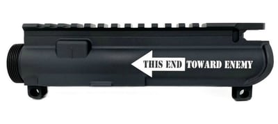 Custom Engraved M4 Stripped Upper Receiver - This End Towards Enemy - $50.96 w/ Code: "TAX26"