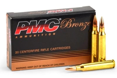 PMC Bronze .223 Remington Ammo 55gr FMJBT 20 Rounds - $8.29