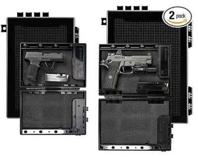 STOPBOX PRO Gun Safe Alternative for Handgun Storage, Instant Access Portable Security Lock Box - 2 Pack (Full-Size + Compact) - $148.99 + FREE Shipping