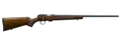 CZ 457 American Rifle .22 LR 5+1 Rounds 24.80" Barrel American Style Walnut Stock RH - $510.45 