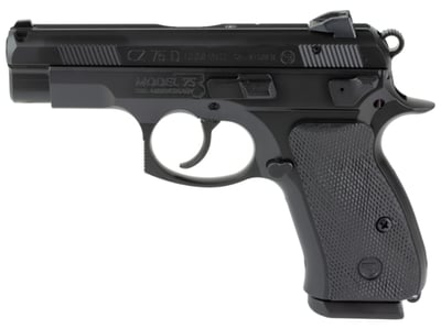 CZ 75 D PCR Compact 9mm 3.75" 15rd Semi-Auto Pistol, Black - $523.64 (FREE Shipping on Firearms)