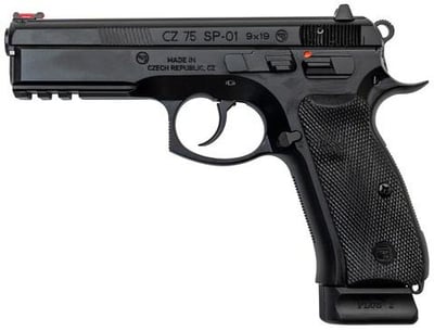 CZ-USA 75 SP-01 9mm 4.6" 18rd Pistol w/ Night Sights Black - $708.99 (Free S/H on Firearms)
