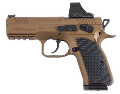 CZ Shadow 2 Compact 9mm 4" Barrel 15rd Pistol, Bronze w/ Holosun 508T - $1995.99 (FREE Shipping on Firearms)