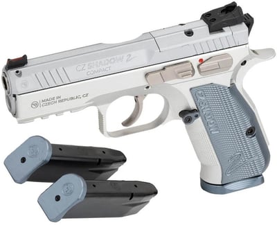 CZ Shadow II Compact Industrial Series 9mm 4" barrel 15 Rnds with Silver Finish - $1519.99 