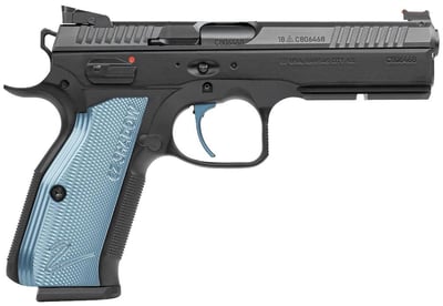 CZ Shadow 2 SA 9mm Pistol with Blue Aluminum Grips - $1099.99 