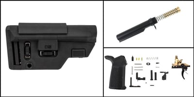 Finish Your Lower Kit: FosTecH Echo Sport Binary Trigger for the AR-15 Platform + AR-15 Mil-Spec Buffer Tube Kit + Aero Precision M4E1 MOE LPK Minus FCG â€“ Black + B5 Systems Collapsible Precision Stock - $494.99 (FREE S/H over $120)