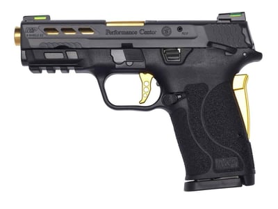 Smith & Wesson PC M&P9 Shield EZ 9mm Pistol w/ TS, Gold Barrel - $429.99