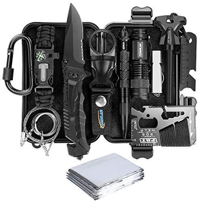 XUANLAN Emergency Survival Kit 13 in 1, Outdoor Survival Gear - $13.99 + FREE Shipping
