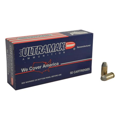 Ultramax Remanufactured, .40 S&W, CNL, 180 Grain, 50 Rounds - $9.49 (Buyer’s Club price shown - all club orders over $49 ship FREE)