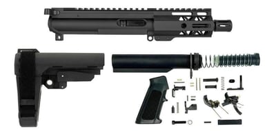 Pistol Build Kit - BG Complete 4.5" 9MM Upper Receiver 4" M-LOK HG SB Brace BN LPK SBA3/4/5 Variants - $284.35 after code: "SPRING26" 