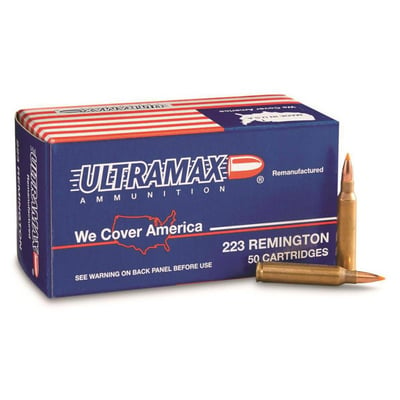 Ultramax Remanufactured, .223 Remington, FMJ, 55 Grain, 250 Rounds - $56.99 (Buyer’s Club price shown - all club orders over $49 ship FREE)