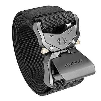 JUKMO Tactical Belt, Military Hiking Rigger 1.5" Nylon Web Work Belt with Heavy Duty Quick Release Buckle (6 Colors) - $14.98 + FREE Shipping