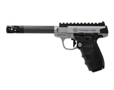 SMITH & WESSON SW22 Victory Target 22 LR 6" 10rd Pistol w/ Carbon Fiber Barrel - Stainless / Black - $589.99 (FREE Shipping on Firearms)