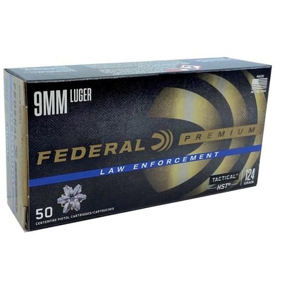 Federal Premium Law Enforcement 9mm 124 Grain HST Jacketed Hollow Point - 100 Rounds - $69 (Free S/H)